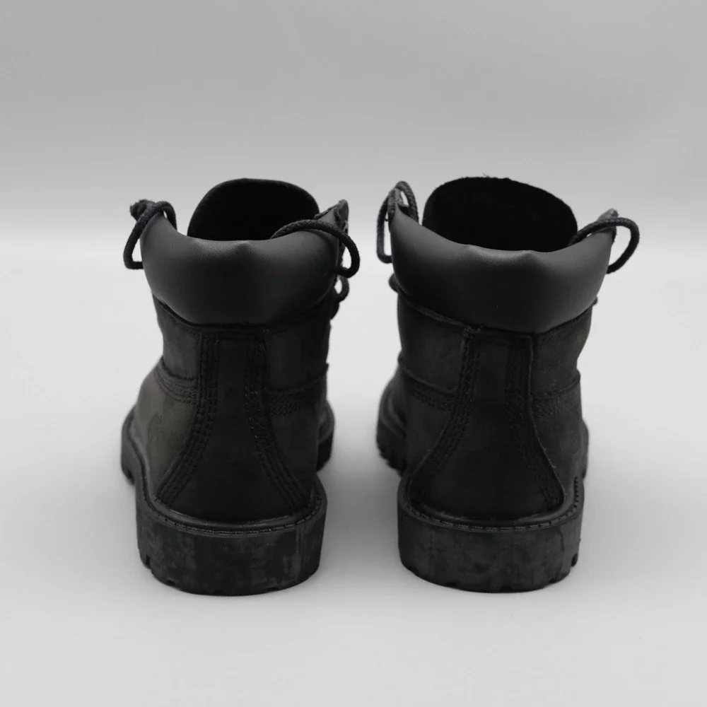 Timberland 6-Inch Boot Kids Toddler Size 7.5 Black‎ Waterproof Nubuck